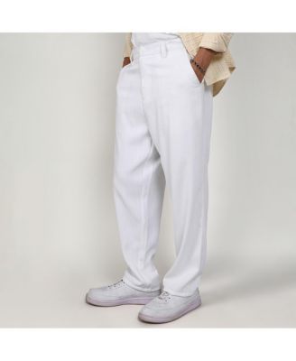Men's Tailored Linen-Blend Trousers