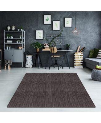 Thick 3/8-inch Wood Grain Floor Foam Tile Mats (16 Tiles,16 Sq ft) - for Home, Office, Playroom, Basement, and More