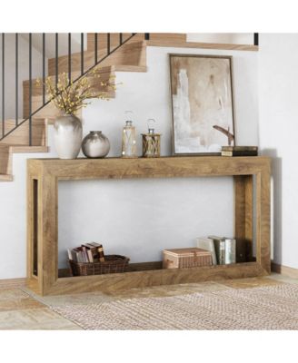 63-Inch Narrow Console Table, Long Couch Table Behind Sofa, Modern Entryway Table for Hallway, Living Room, Entrance, Foyer