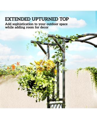 Garden Arch, Garden Arch Trellis with Extended Top,