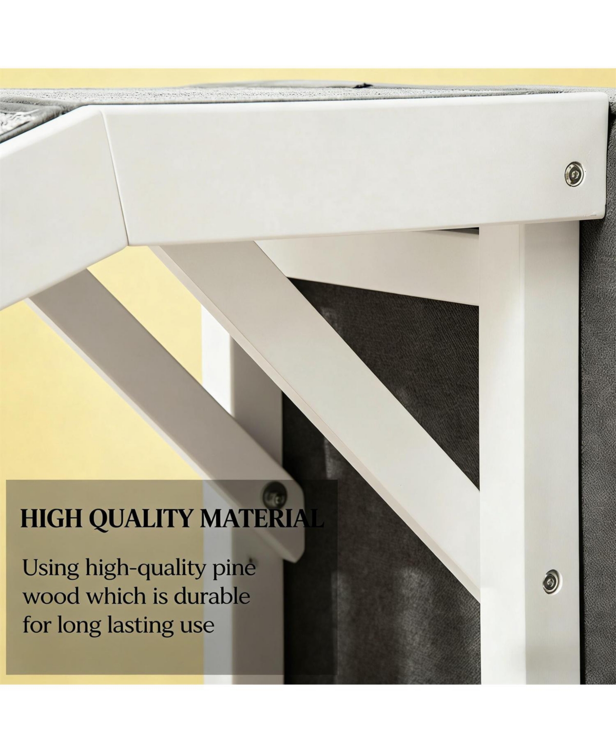 Aostirmotor Convenient Pet Ram Dog Ramp in Grey and White