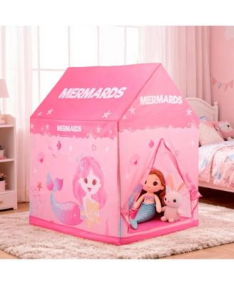 Mermaid Themed Play Tent for Kids, Playhouse for Indoor & Outdoor