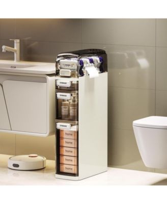 Plastic Rack Bathroom Narrow Storage Cabinet Toilet Side Storage Cabinet Toilet Gap Storage Cabinet Storage Cabinet