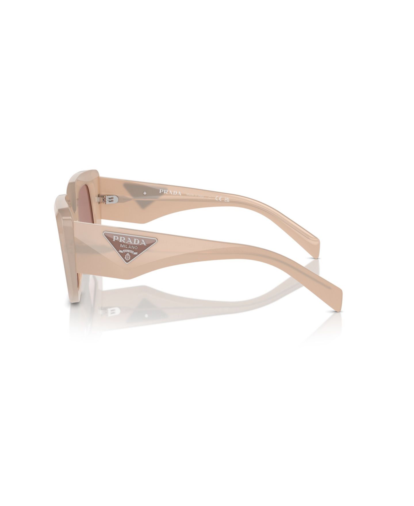 Женские солнцезащитные очки PRADA Geometric Sunglasses, PR 14ZS, цвет: Тёмно-зелёный — фото 3