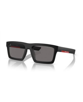 Men's Rectangle Polarized Sunglasses, PS 02ZSU