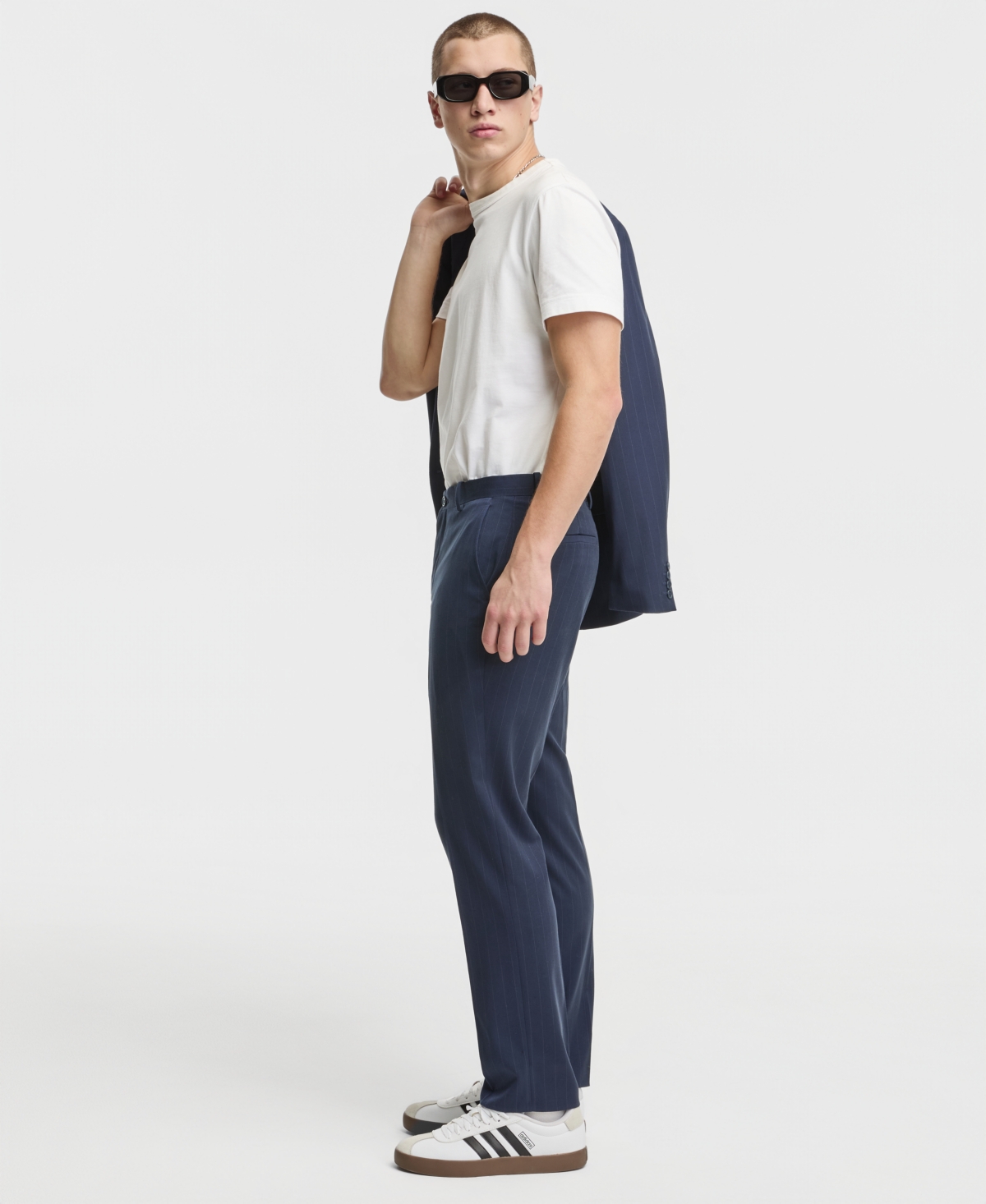 Mode of One Men's Slim-Fit Pinstripe Pants, Macy's Exclusive