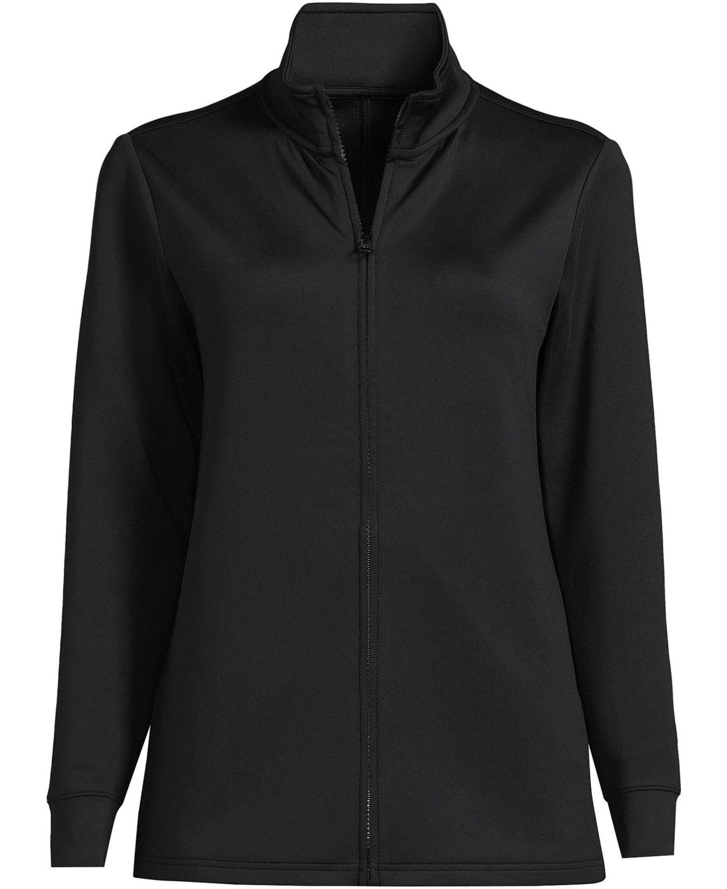 Женская куртка Lands' End Active Performance Full Zip, цвет: Чёрный — фото 3
