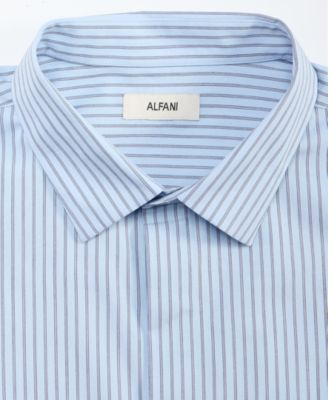 Men's Cotton Striped One-Pocket Regular-Fit Shirt