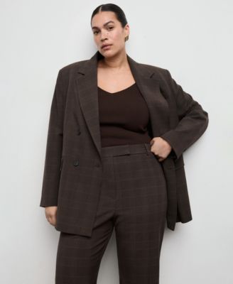 Women's Check Suit Pants