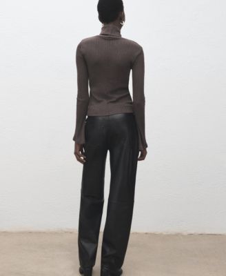 Women's Flared Sleeves Turtleneck Sweater