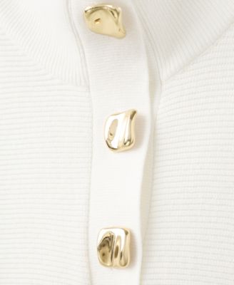 Women's Jewel Buttons Turtleneck Sweater