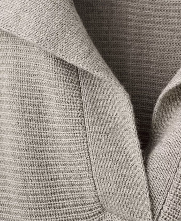 Women's Polo-Neck Ribbed Sweater - thumbnail 7
