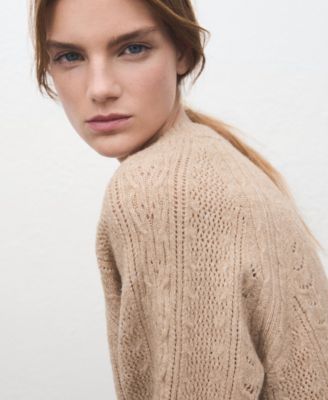 Women's Openwork Knit Sweater