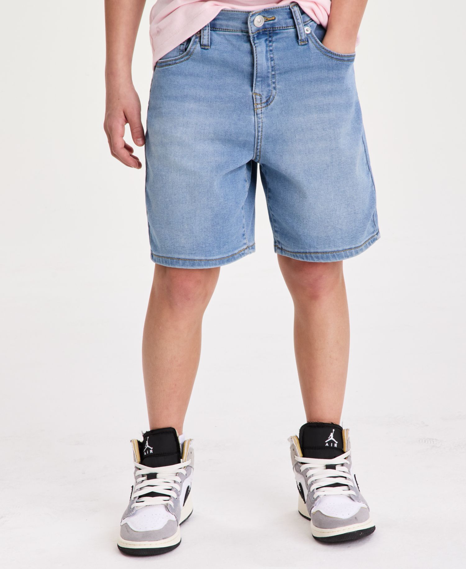 Boys' 5-20 Super Soft Stretch Knit Denim Shorts