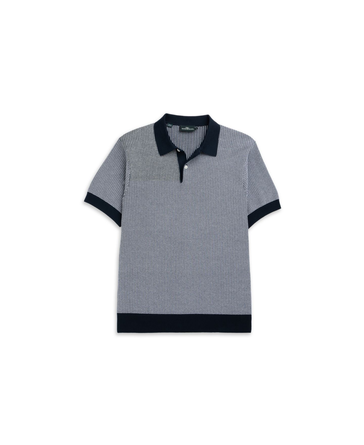 Мужское поло Rodd & Gunn Nicholls Knit Polo Shirt, цвет: Тёмно-синий — фото 2