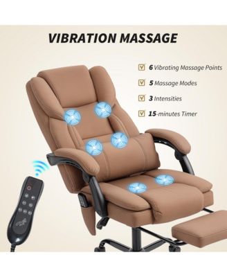 Office Chair with Massage, Reclining Desk Chair