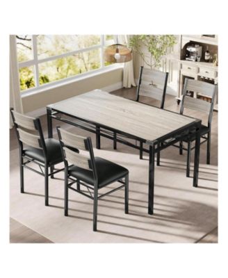 Kitchen Table Home Dining Table Set For 4 Wood Kitchen Table for Dining Room, Home Office, Living Room
