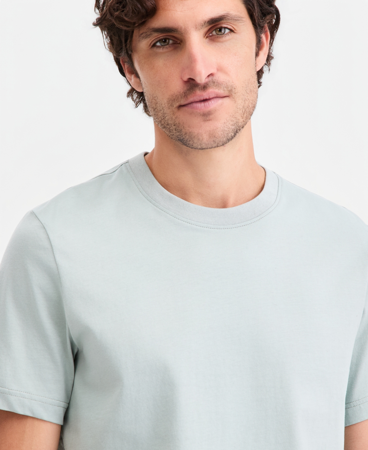 Alfani Men's Mercerized Cotton Short Sleeve Crewneck T-Shirt, Created for Macy's