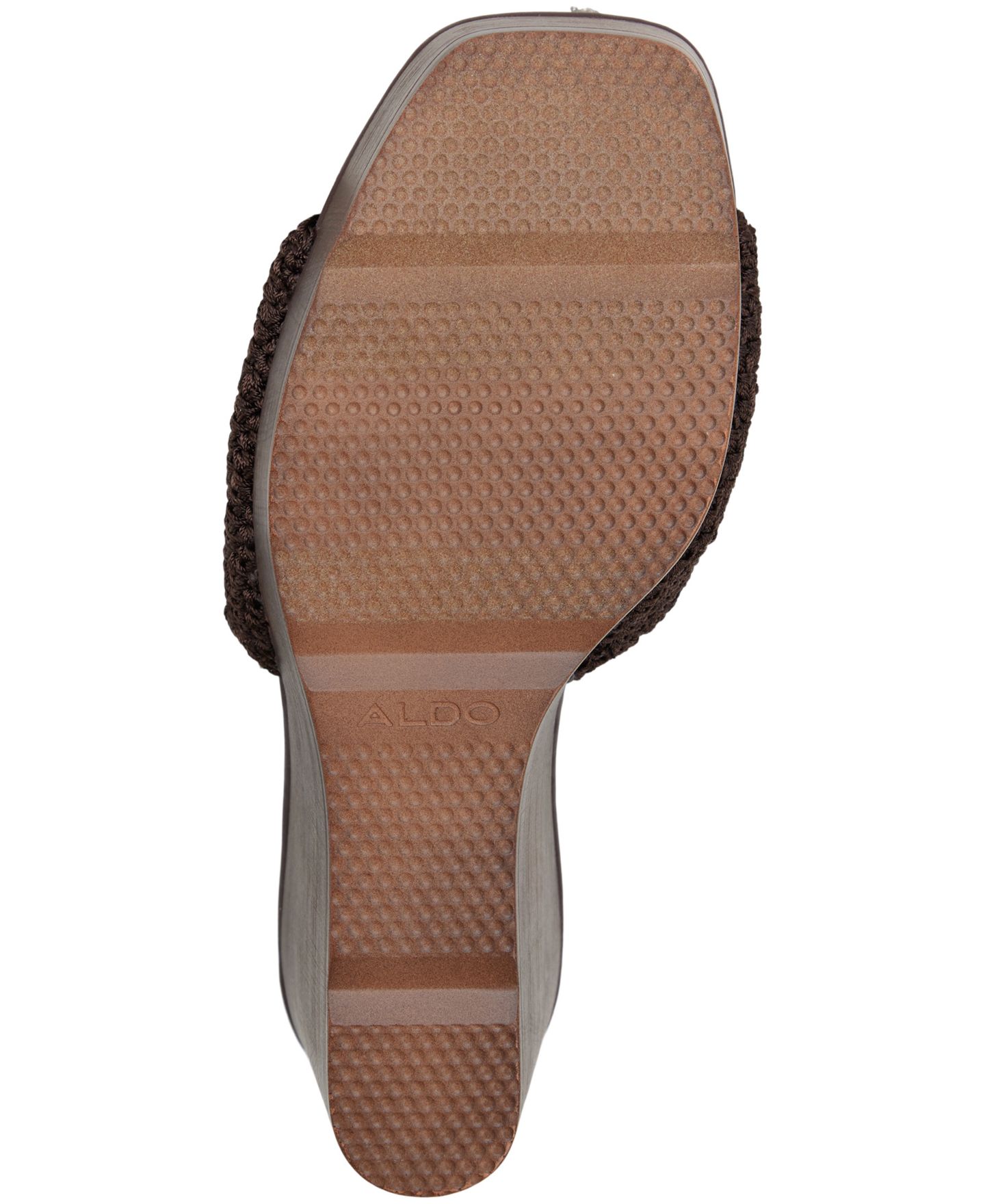 Женские сандалии ALDO Grounded Slip-On Wedge, цвет: Тёмный коричневый — фото 5