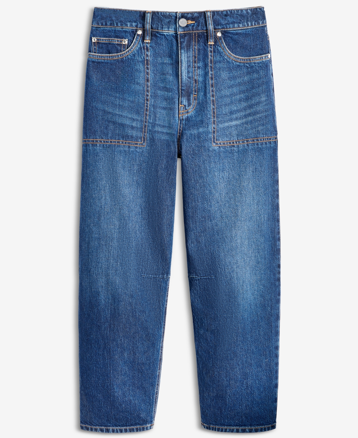On 34th Women's Utility-Pocket Cropped Barrel-Leg Jeans, Macy's Exclusive