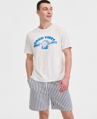 Men's Cotton Good Vibes Graphic Short-Sleeve T-Shirt, Macy's Exclusive image