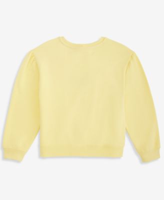 Girls' XS-XL Butterfly-Graphic Crewneck Sweatshirt