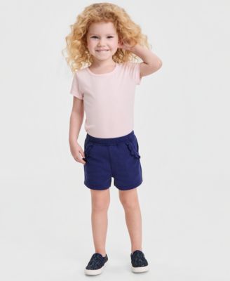 Toddler Girls' 12M-5T Knit Ruffled Shorts