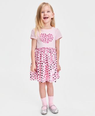 Girls' 12M-5T Heart Tutu Dress