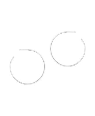 Two Tone C Hoop Earring