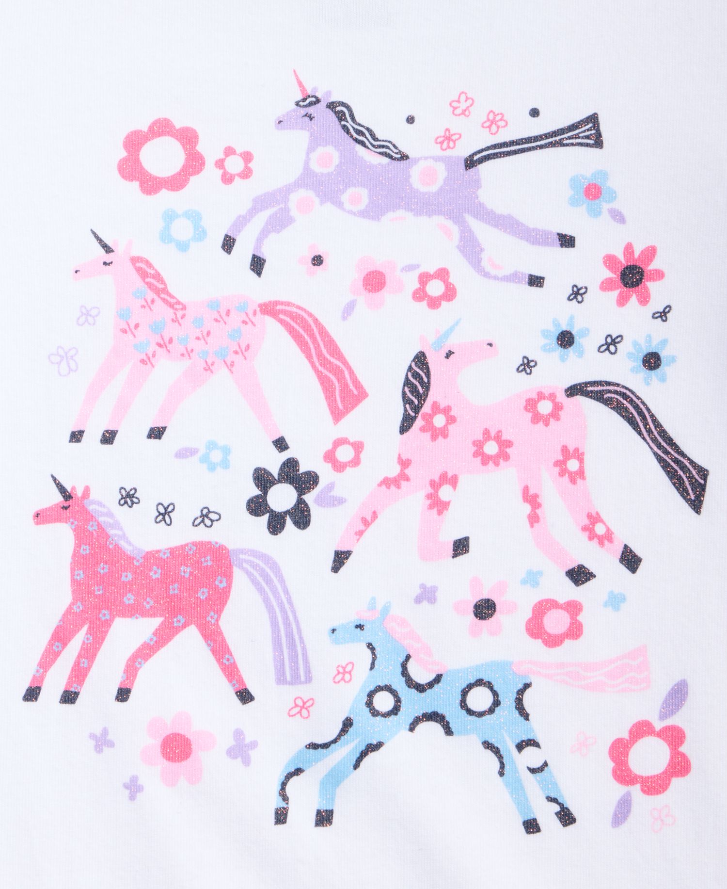 Girls' 12M-5T Unicorns Tee