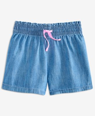 Epic Threads Girls' 12M-5T Chambray Shorts