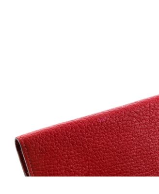 Pre-Owned HERMES Long Bearn Wallet Chevre Mysore