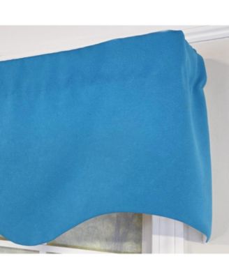 Primo Regal 100% Cotton Rod Pocket Lined  Window Valance 50" x 17" Blue