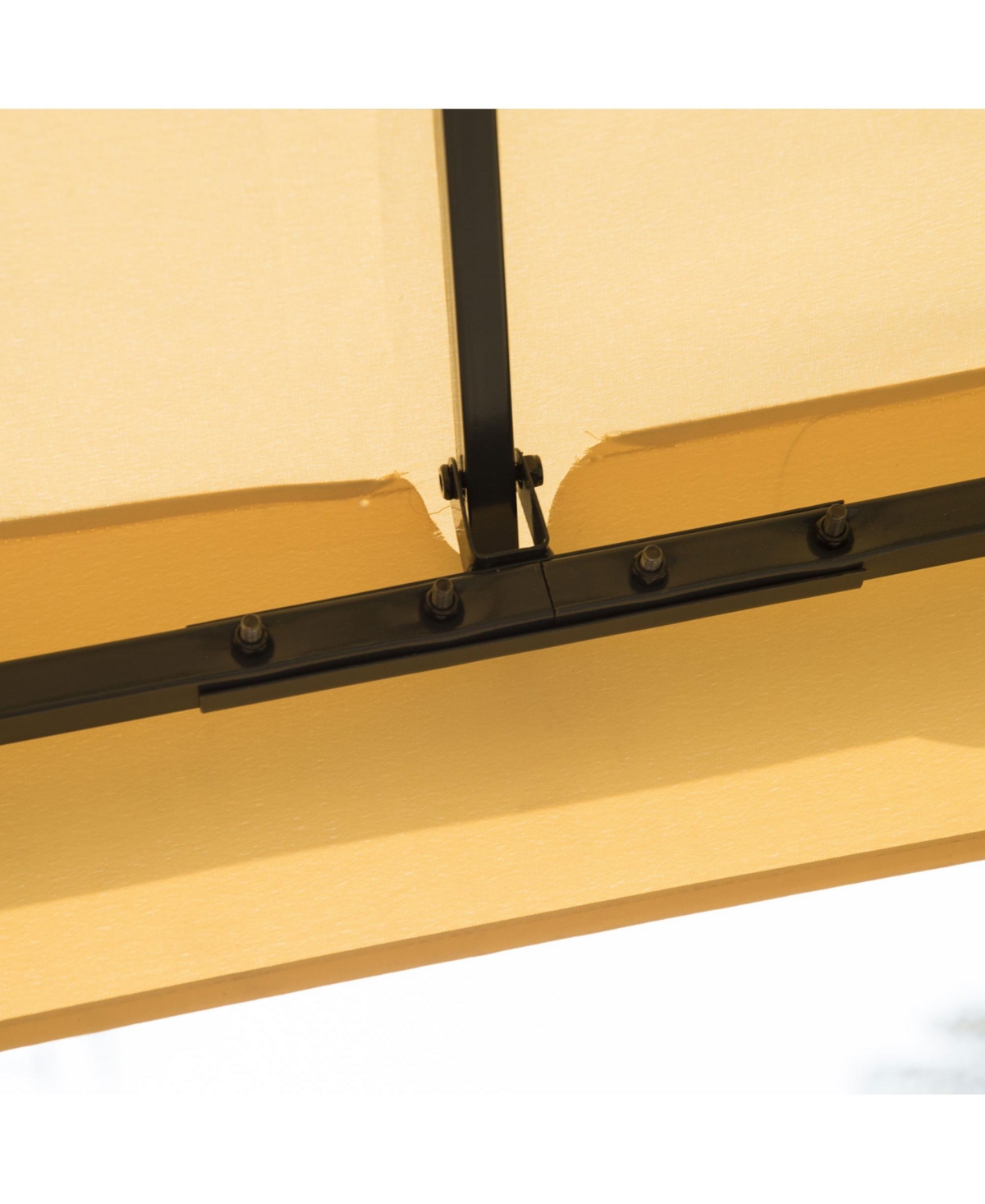 Outsunny 10' x 10' Metal Patio Gazebo, Double Canopy, Tree Motifs