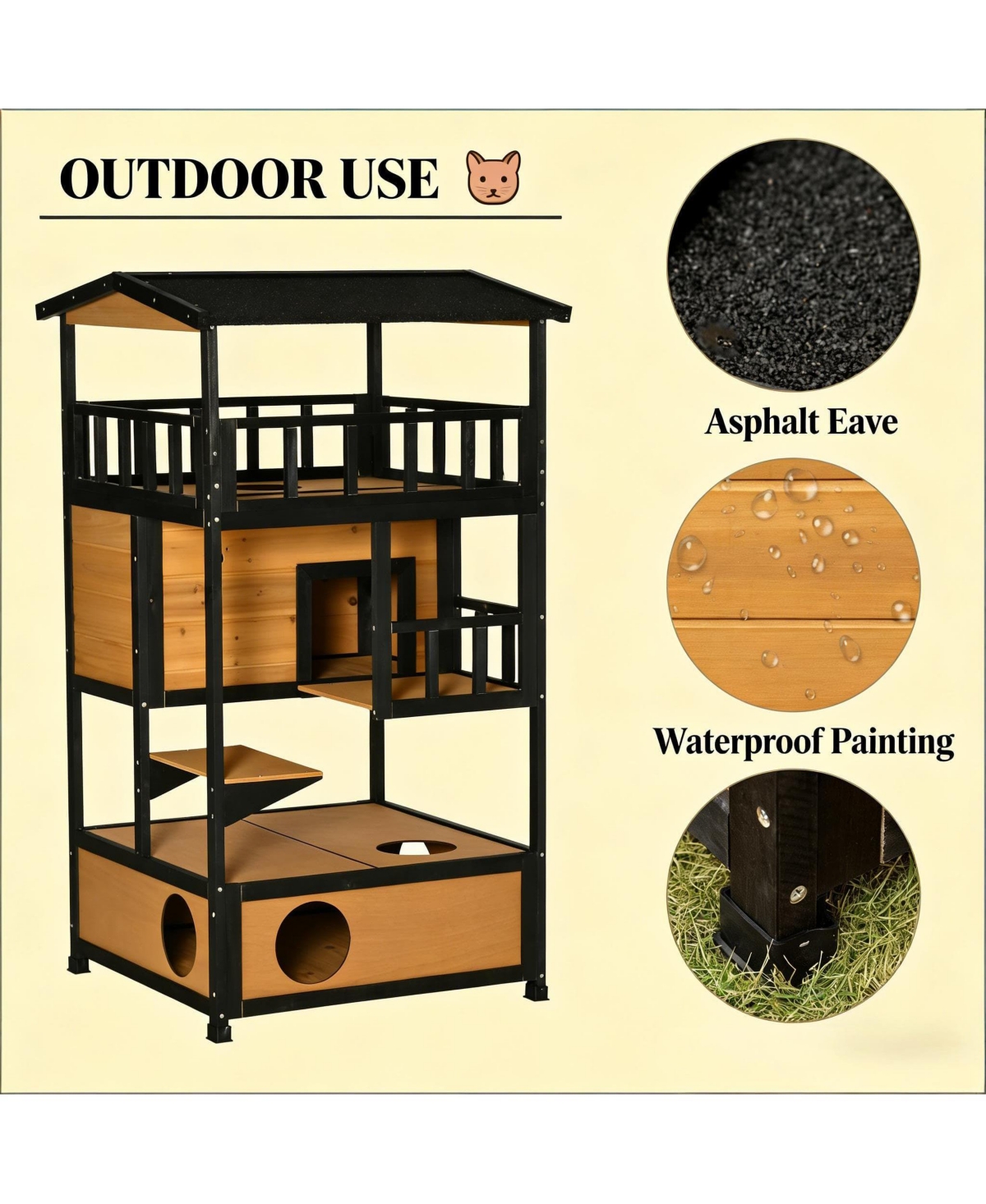 Zeus & Ruta Wooden Pet House