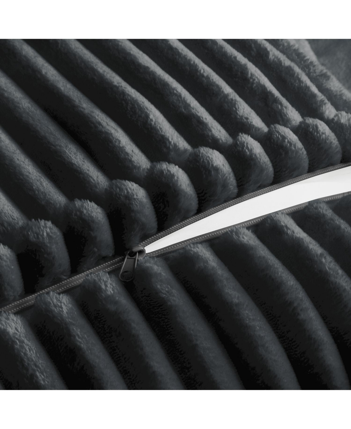 Streamdale Furniture Gray Corduroy Slipcovered 2-Seat Sofa