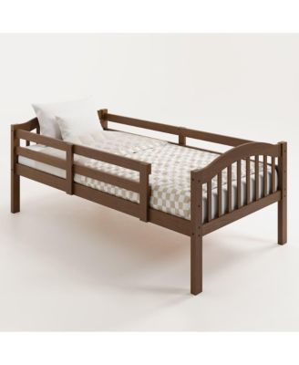 Long Horn Twin-Over-Twin Bunk Bed (Hazelnut)