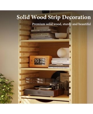 Bathroom Cabinet With 2 Adjustable Shelves & 3 Drawers