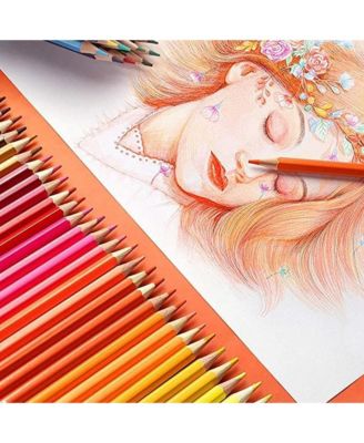 48 Colors Wood Colored Pencils, Sketching Drawing Pencils Set, 0.3mm Soft Core for Adult Coloring Artists Professionals and Colorists
