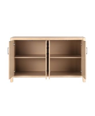 Farmhouse 4-Door Cabinet - Distressed Finish