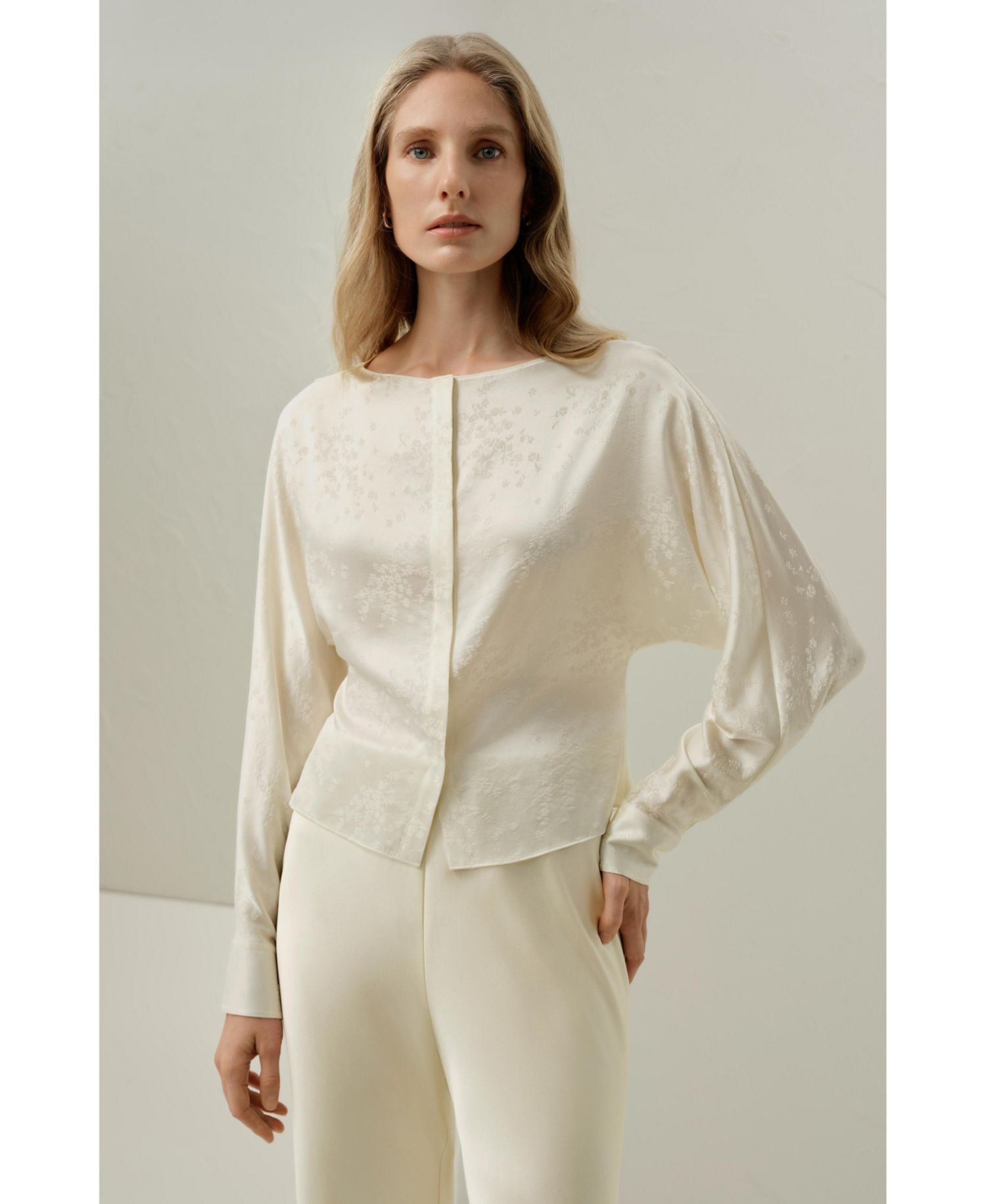 Women's Ying Jacquard Silk Blouse