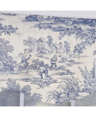 Old-World Provance 100% Cotton Rod Pocket Lined Window Valance 50" x 15"