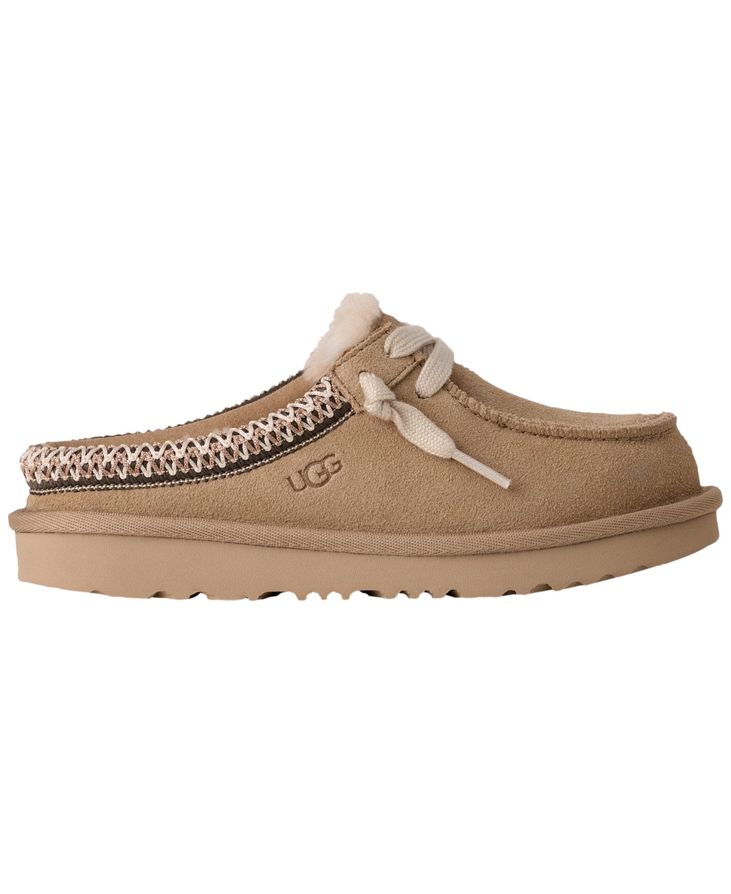 Сабо UGG® Tasman Mule Clog Round Toe Slipper для девочек, цвет: Песочный — фото 2