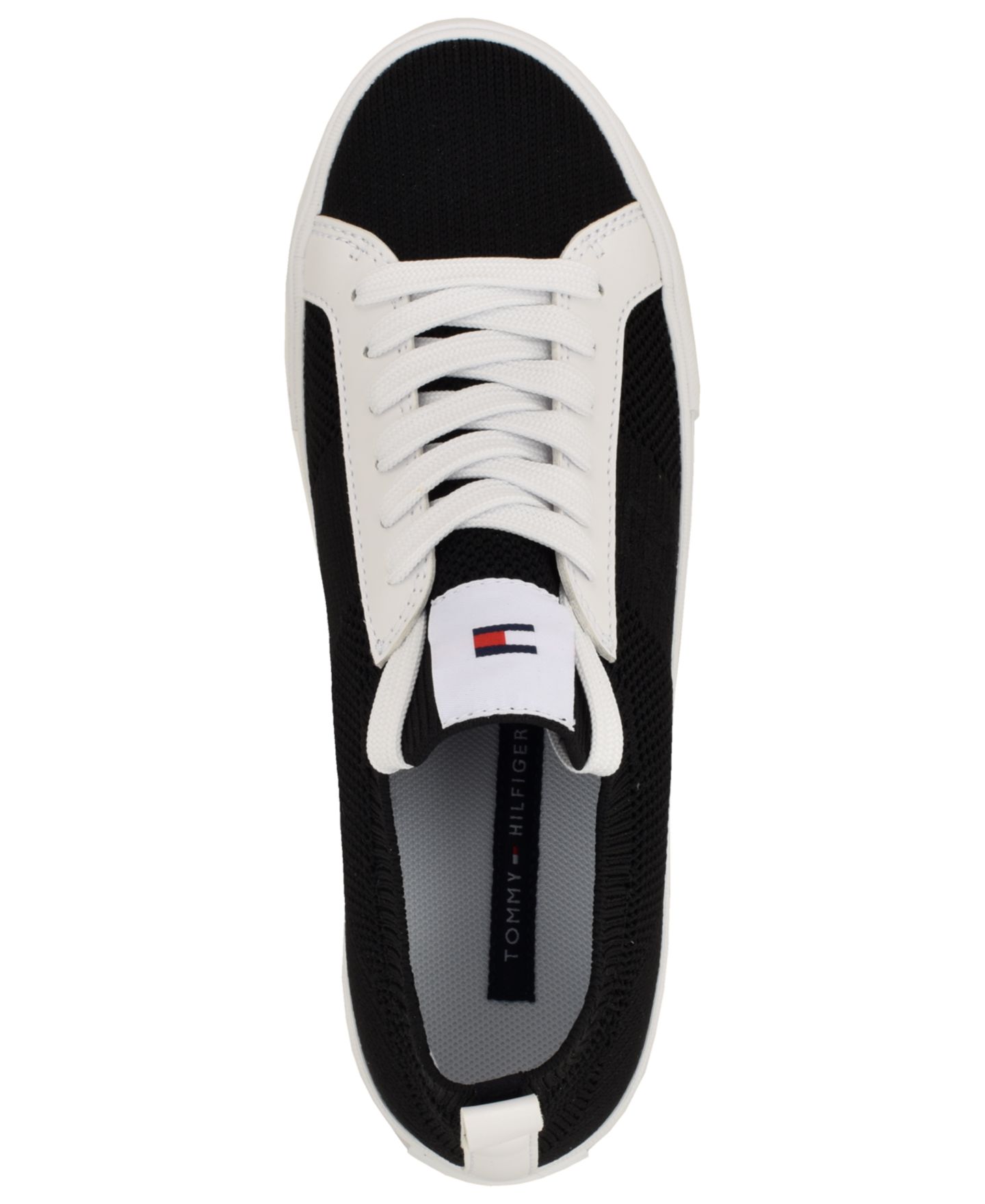Женские кроссовки Tommy Hilfiger Ladelis Knit Lace-up, цвет: Чёрный вязаный — фото 4