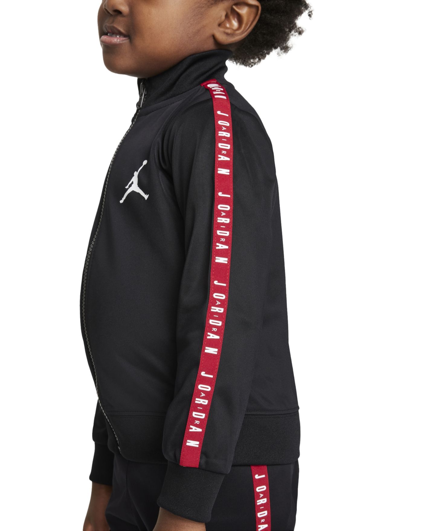 Комплект Jordan Air Tricot Full-Zip Jacket and Pants, 2-Piece Set для мальчиков-малышей, цвет: Чёрный — фото 2