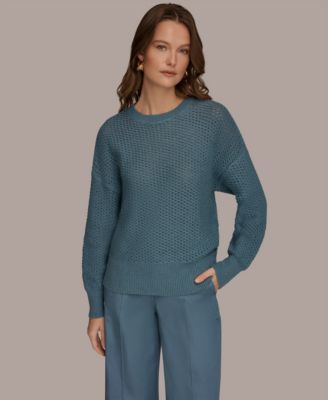 Women's Long-Sleeve Open Stitch Sweater