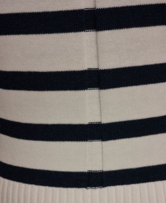 Women's Crew Neck Stripe Sweater
