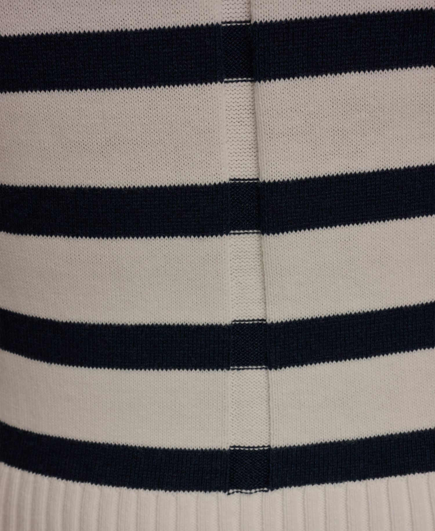 Women's Cotton Cashmere Striped Sleeveless Sweater