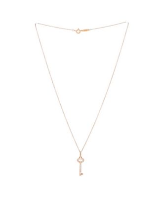 Vintage Oval Key Pendant Necklace