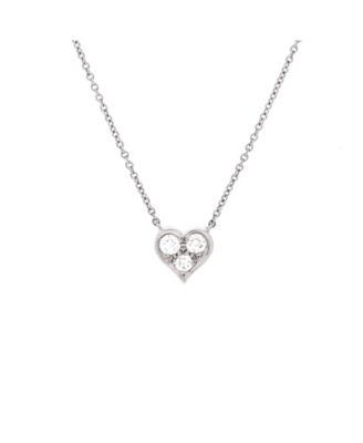 Heart 3 Diamond Pendant Necklace